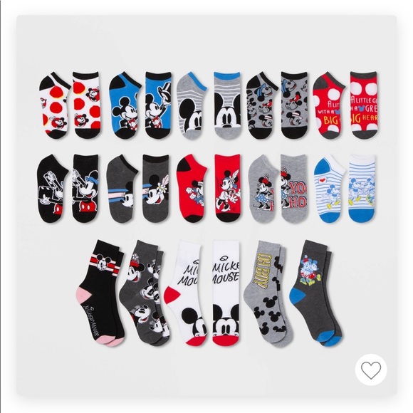 Disney Accessories - New Mickey Mouse & Friends 15 pairs of socks